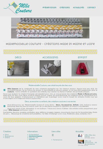 RedactiWest développe Mademoiselle Couture sur WordPress